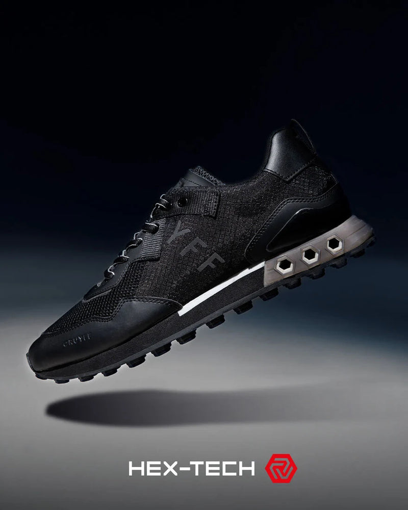 Cruyff Superbia Hex Tech shock absorption Trainers in BLACK