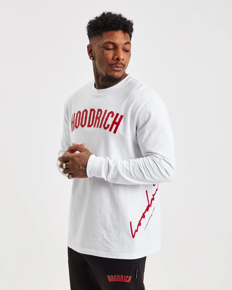 Hoodrich OG Tycoon Long T-shirt White/Red/Black