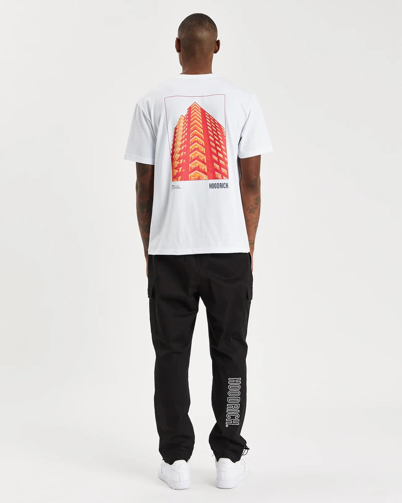 Hoodrich OG Build T-Shirt White/Sodalite Blue/Flame