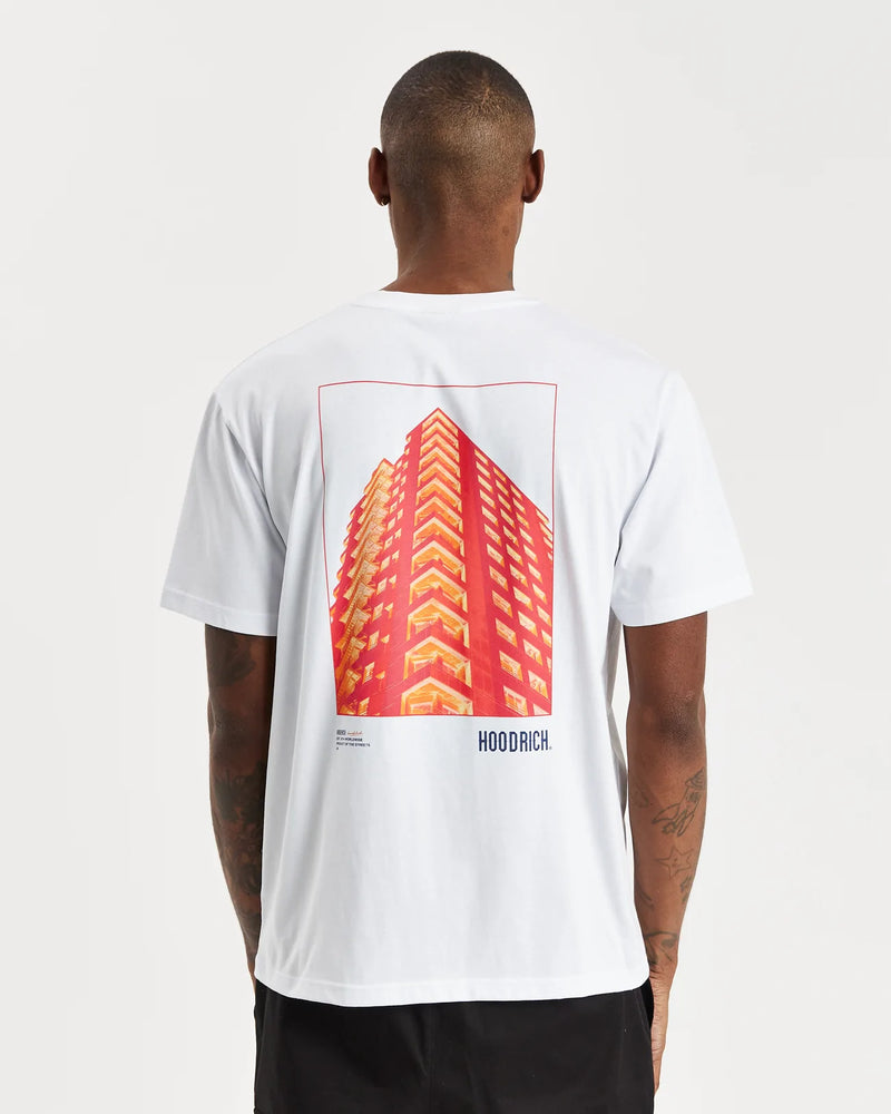 Hoodrich OG Build T-Shirt White/Sodalite Blue/Flame