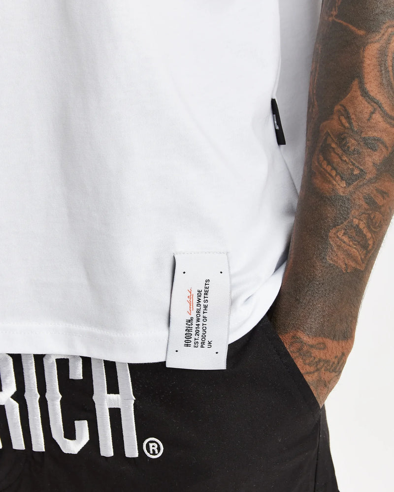 Hoodrich OG Build T-Shirt White/Sodalite Blue/Flame
