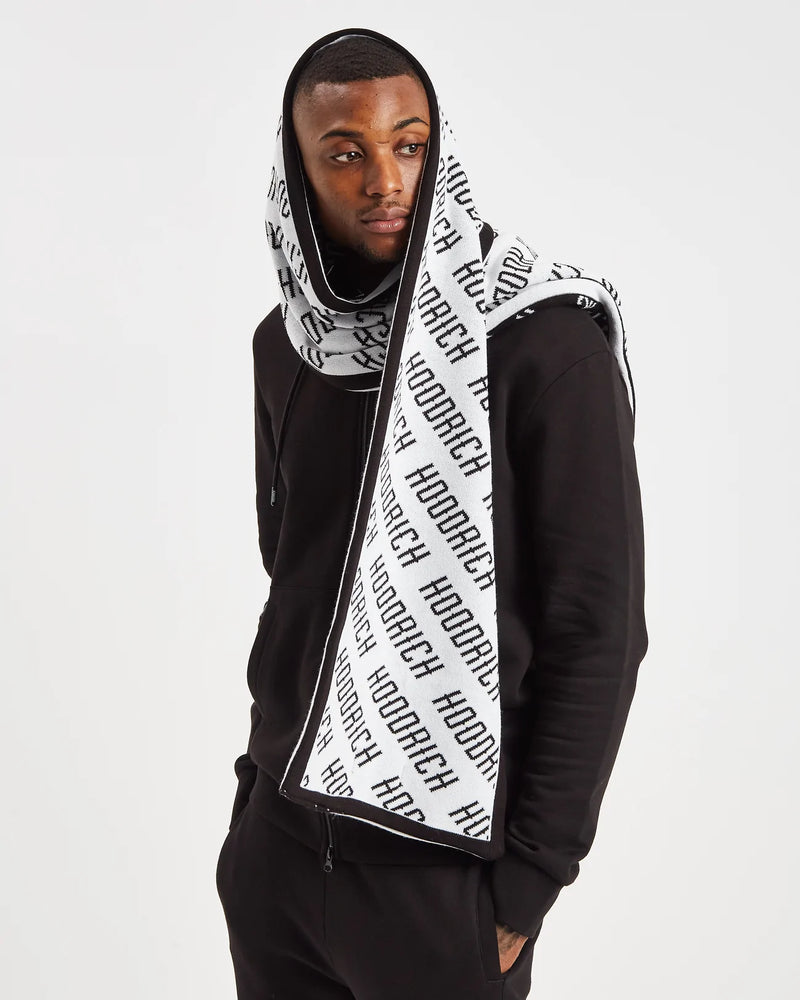 Hoodrich OG Logo Reversible Scarf Black/White (Restock)
