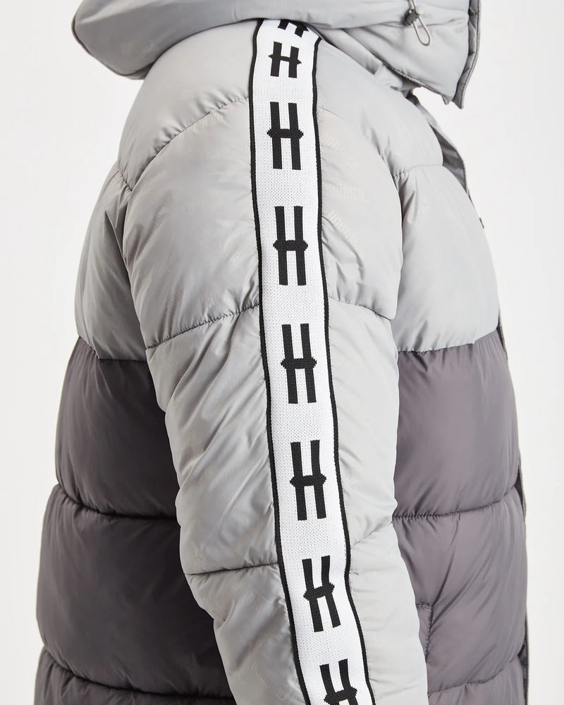 Hoodrich OG Curfew Longline V2 Coat Sleet/Iron Gate