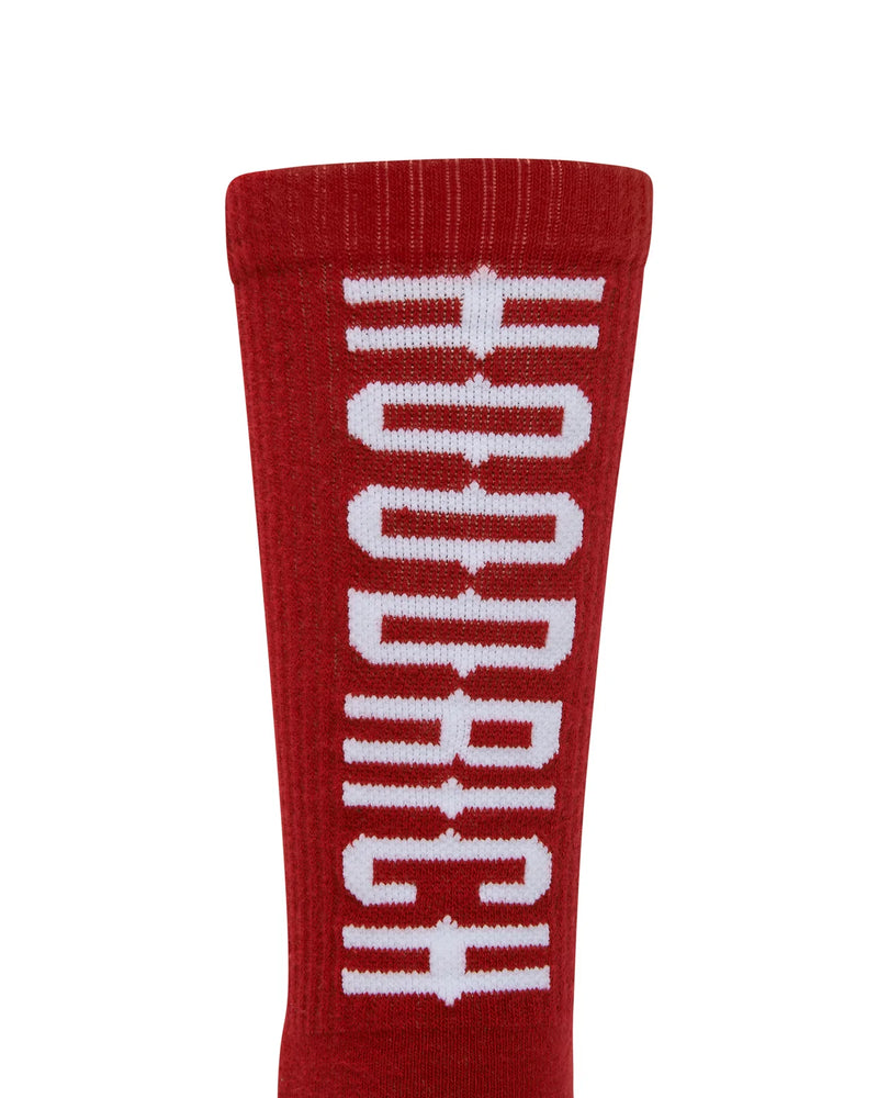 Hoodrich OG Track 3 Pack Socks Black/White/Lychee