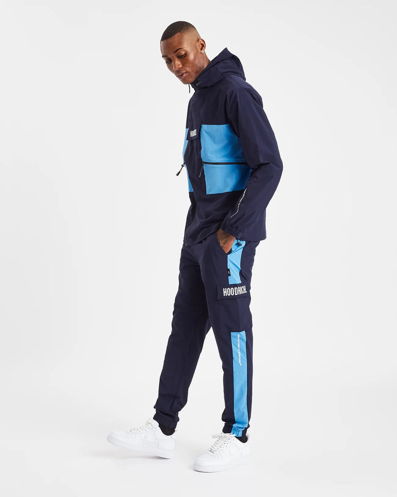 Hoodrich OG Cript Woven Track Top Navy/Azure/White