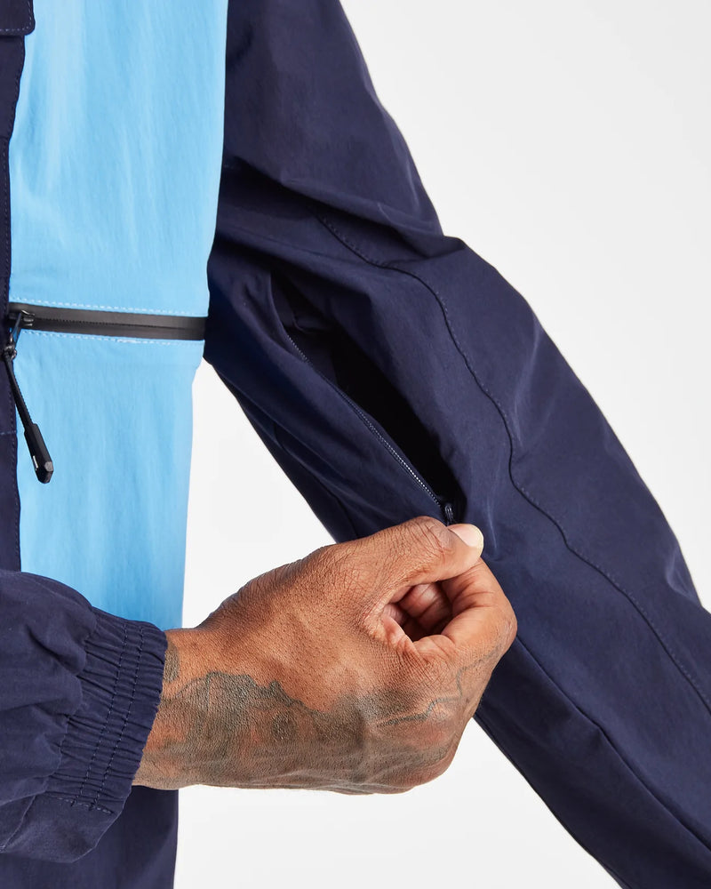Hoodrich OG Cript Woven Track Top Navy/Azure/White