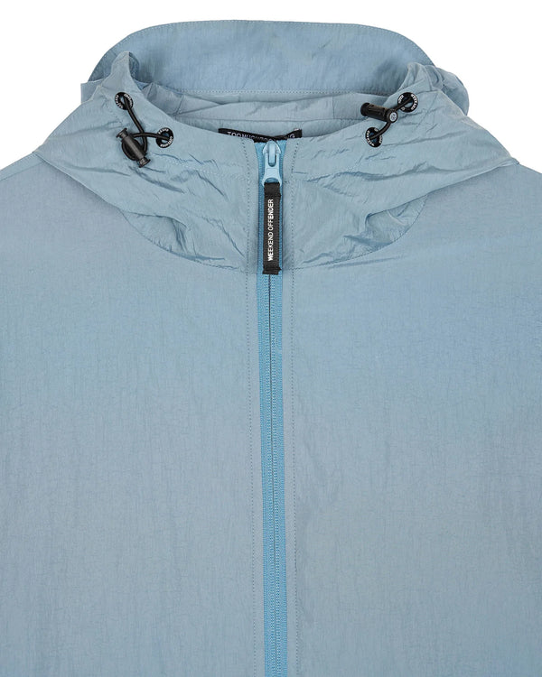 Weekend Offender Technician Windbreaker jacket with face mask - SLATE BLUE