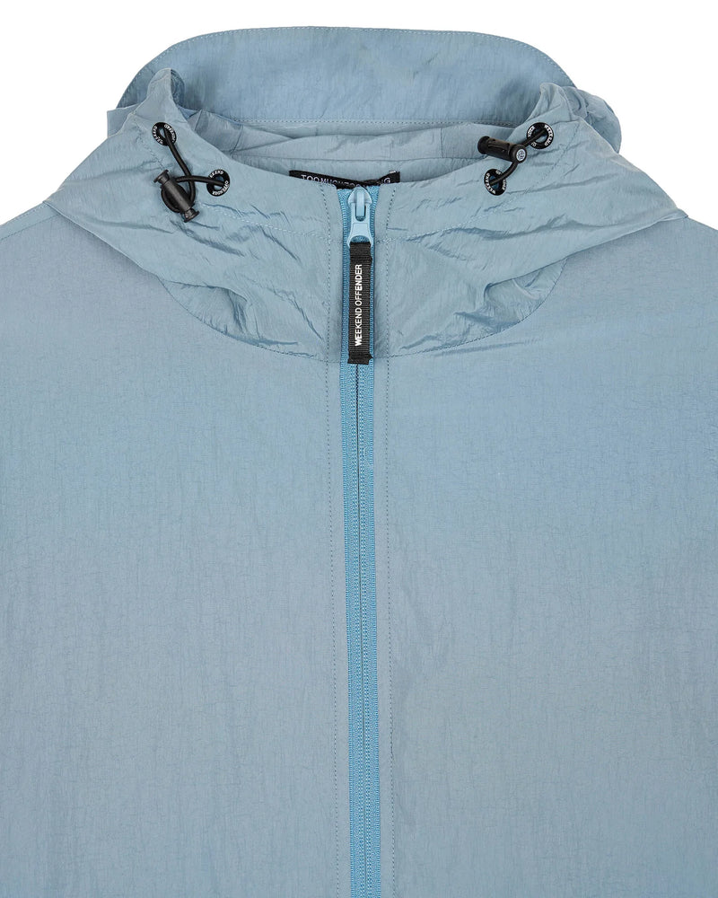 Weekend Offender Technician Windbreaker jacket with face mask - SLATE BLUE