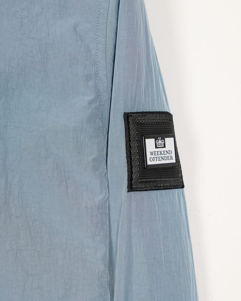 Weekend Offender Technician Windbreaker jacket with face mask - SLATE BLUE