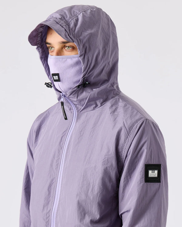 Weekend Offender Technician Windbreaker jacket with face mask - WISTERIA