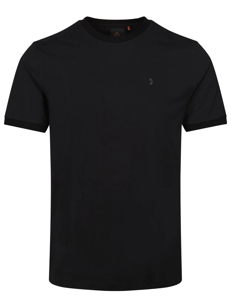 Luke essential crew neck t-shirt black lion rivet Shanghai - BLACK