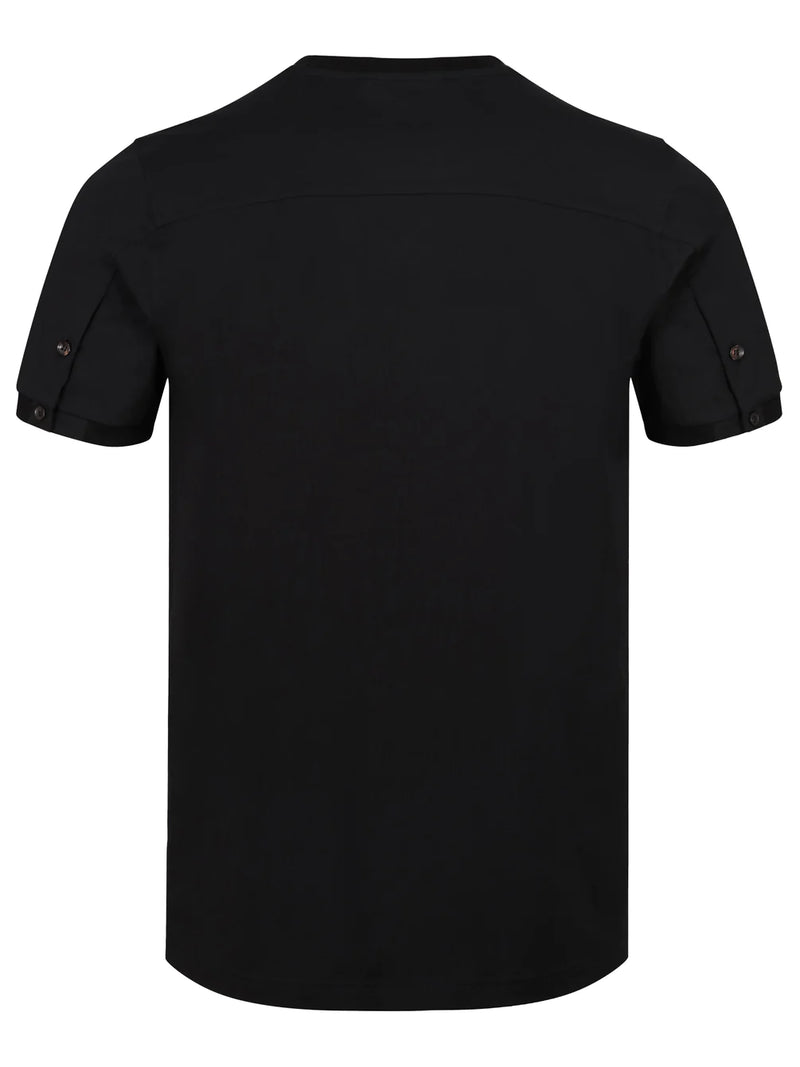 Luke essential crew neck t-shirt black lion rivet Shanghai - BLACK