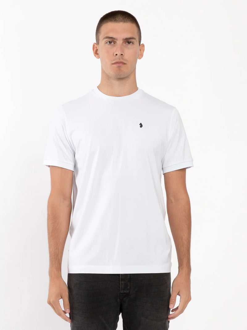 Luke essential crew neck t-shirt black lion rivet Shanghai - WHITE
