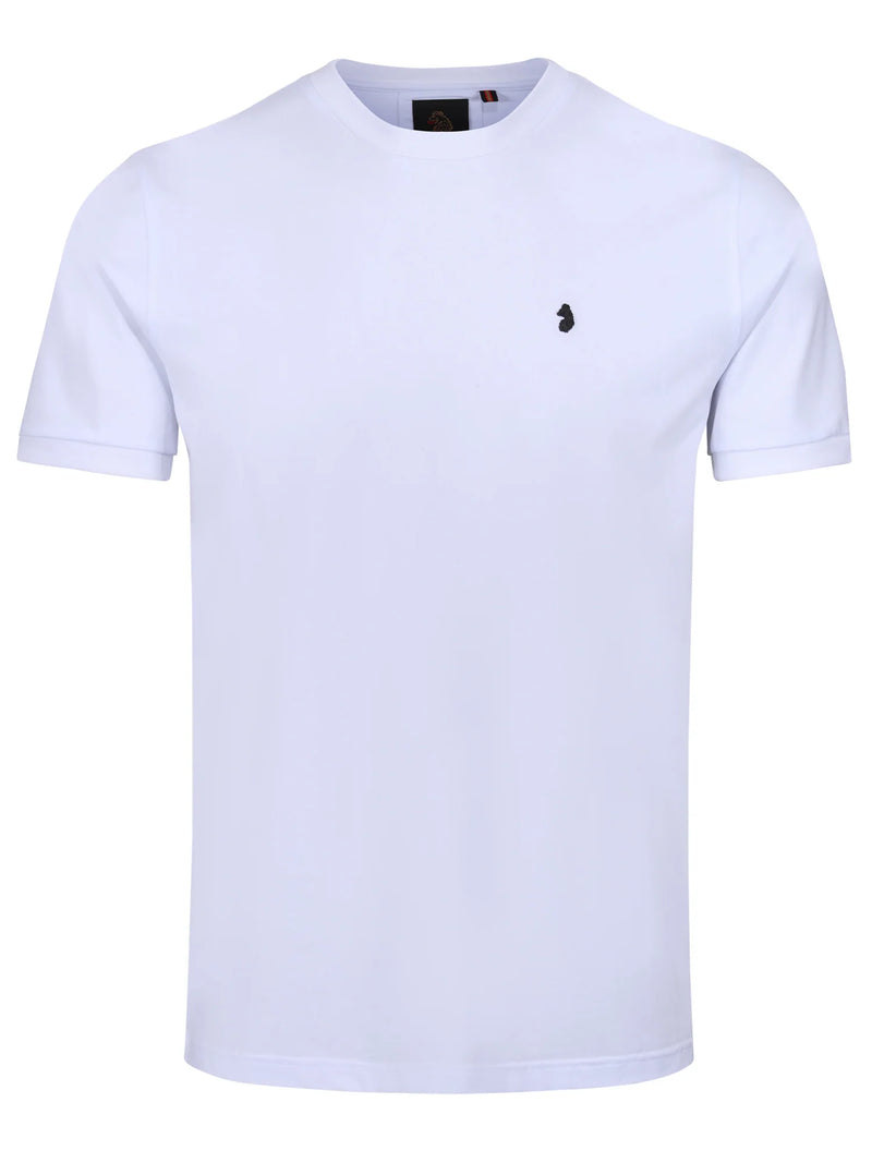 Luke essential crew neck t-shirt black lion rivet Shanghai - WHITE