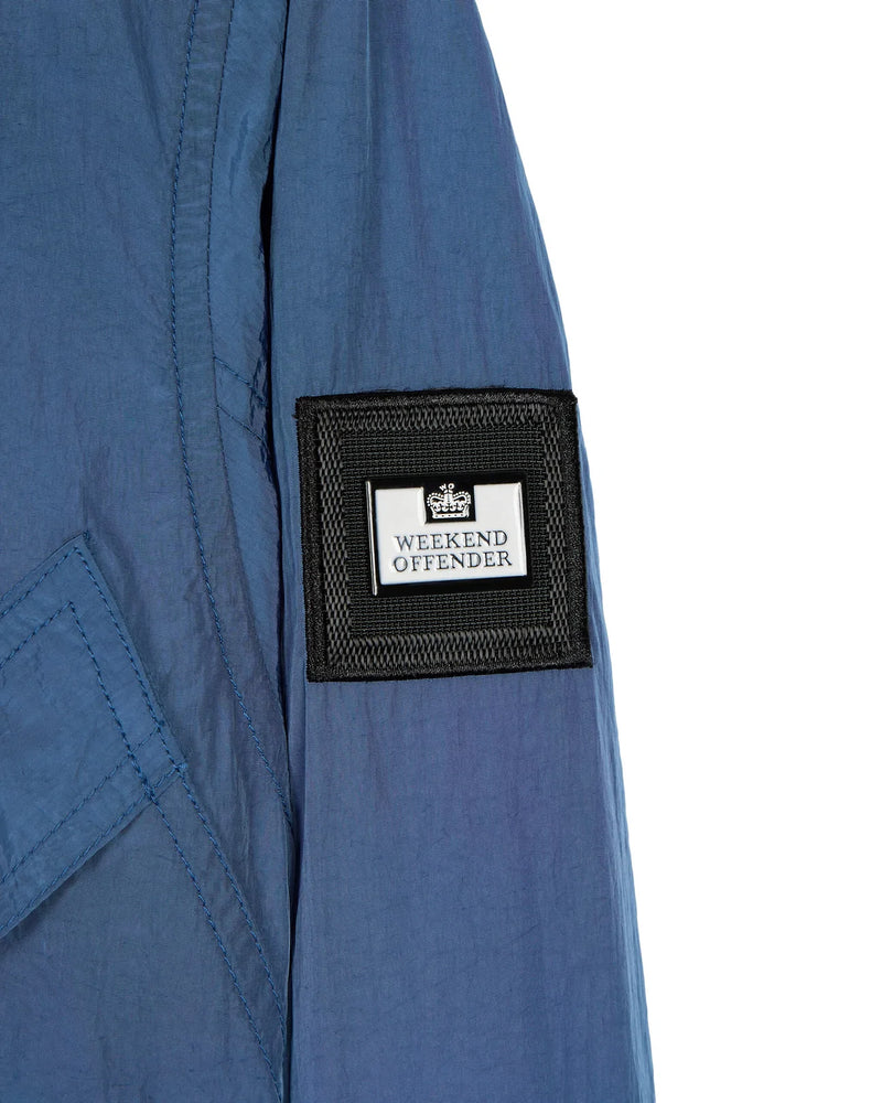 Weekend Offender Arrow Highway Shaped Pocket Over-shirt -  DEEP BLUE
