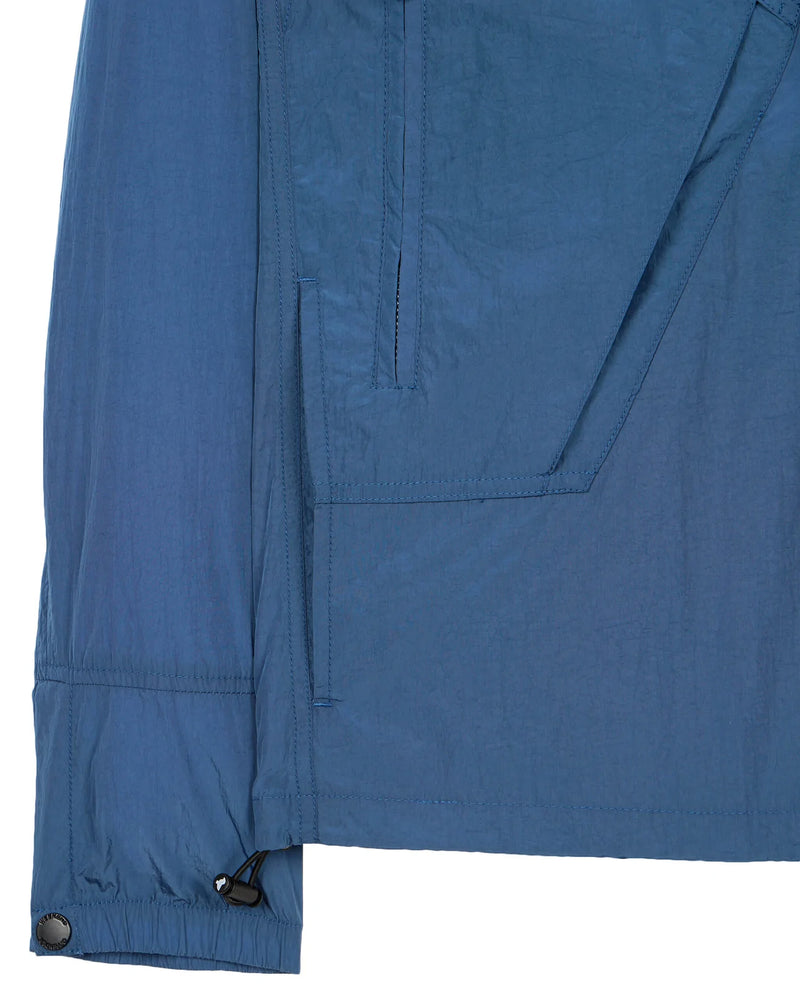 Weekend Offender Arrow Highway Shaped Pocket Over-shirt -  DEEP BLUE
