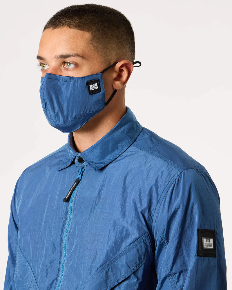 Weekend Offender Arrow Highway Shaped Pocket Over-shirt -  DEEP BLUE