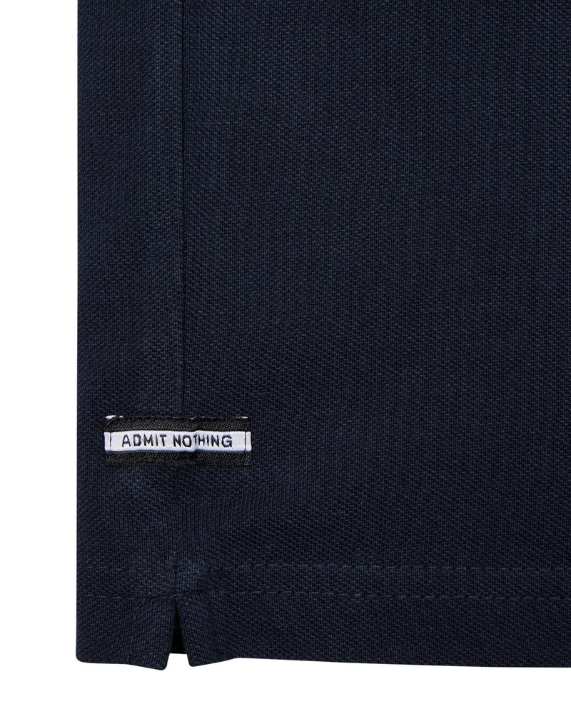 Weekend Offender Jacobs House Check detail polo shirt - NAVY