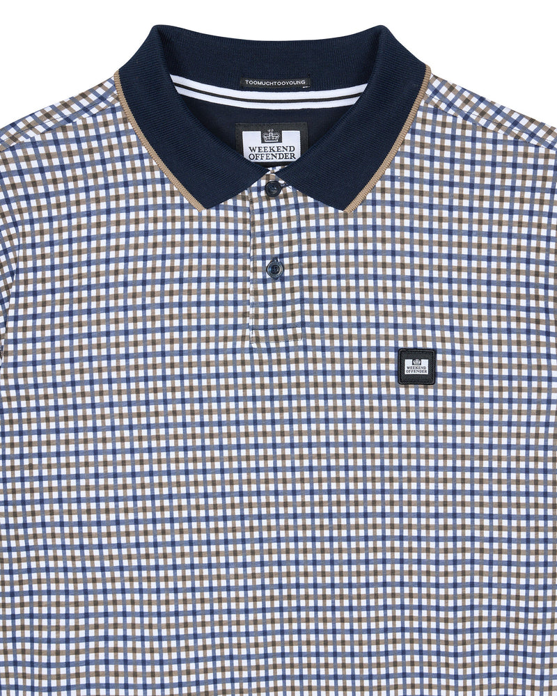 Weekend Offender Miller HOUSE CHECK Mens Casuals Polo Shirt