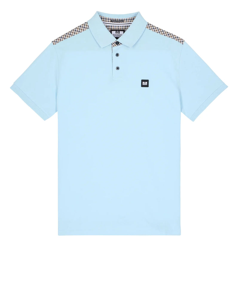 Weekend Offender Jacobs House Check detail polo shirt -  MINERAL