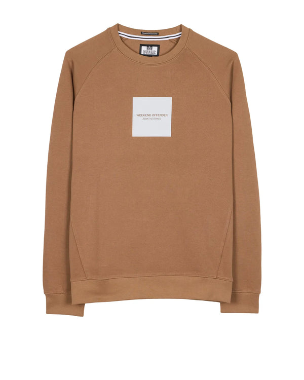 Weekend Offender Woan Reflective Print Sweatshirt - CARAMEL