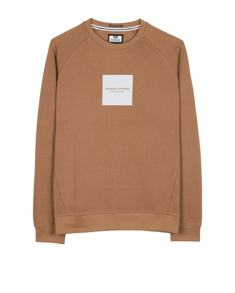 Weekend Offender Woan Reflective Print Sweatshirt - CARAMEL