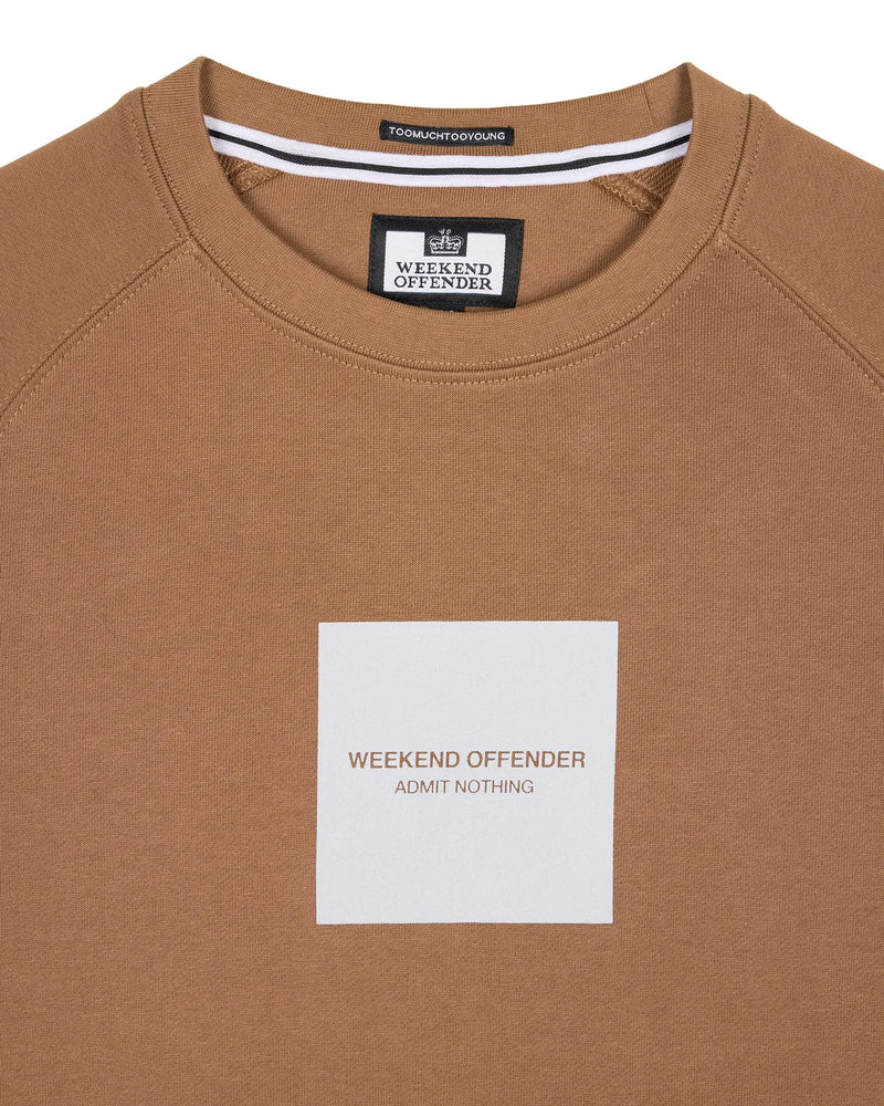 Weekend Offender Woan Reflective Print Sweatshirt - CARAMEL
