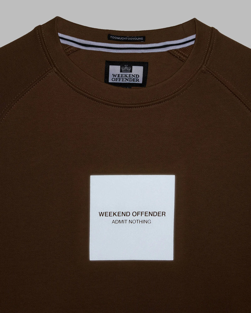 Weekend Offender Woan Reflective Print Sweatshirt - CARAMEL