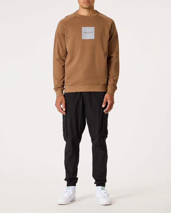 Weekend Offender Woan Reflective Print Sweatshirt - CARAMEL