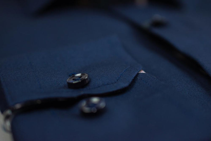 House of Cavani premium Cotton Rio Long Sleeve shirt NAVY