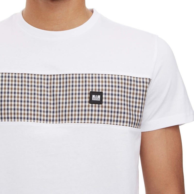 Weekend Offender House Check Panel Tee Kings Canyon WHITE