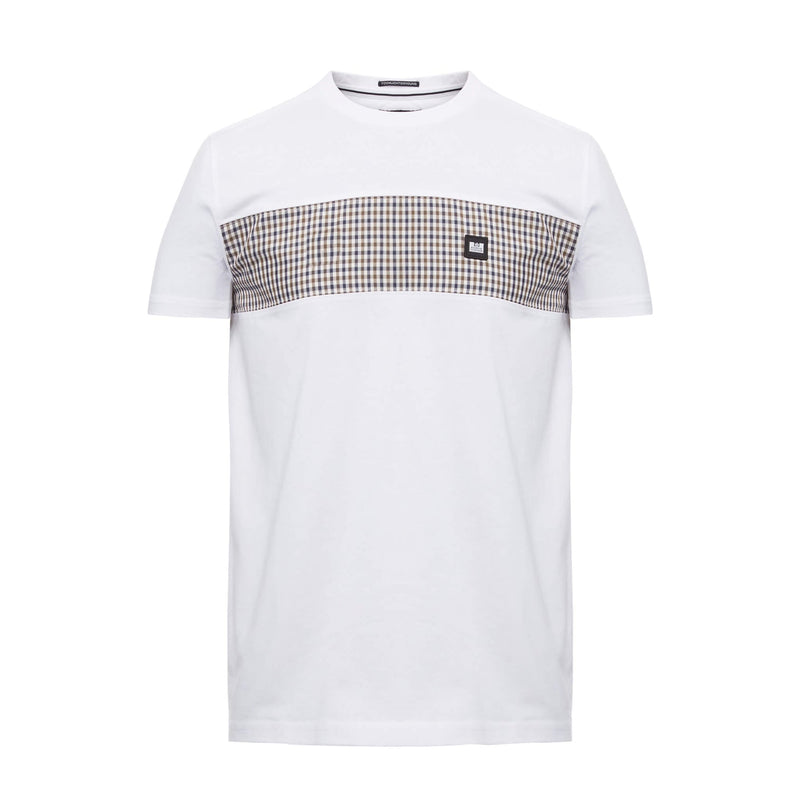 Weekend Offender House Check Panel Tee Kings Canyon WHITE