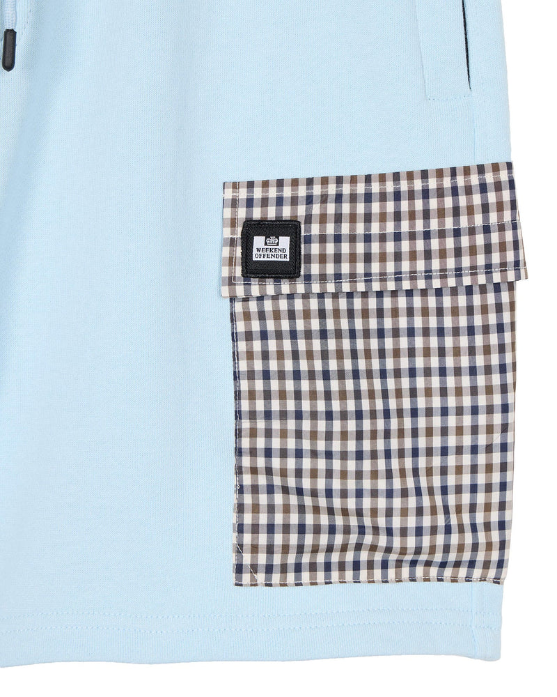 Weekend Offender Lerena House Check pocket shorts - MINERAL