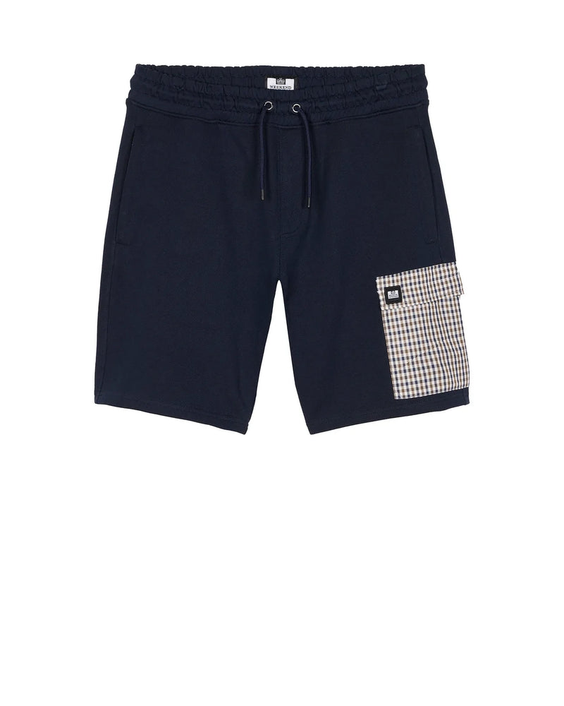 Weekend Offender Lerena House Check pocket shorts - NAVY