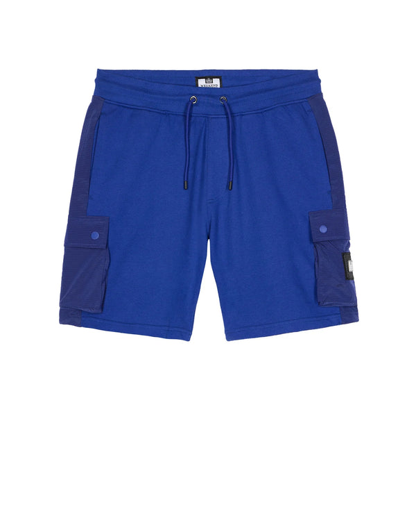 Weekend Offender Pink Sands Jog short with woven overlay ELECTRIC
