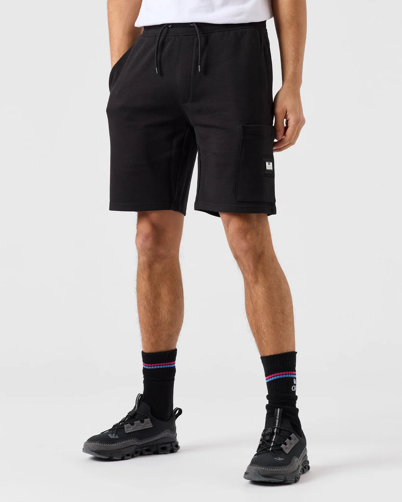 Weekend Offender Hawkins Comfort Short With Side Pocket - BLACK