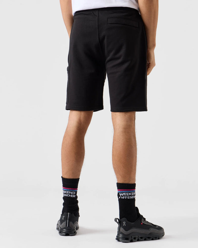 Weekend Offender Hawkins Comfort Short With Side Pocket - BLACK