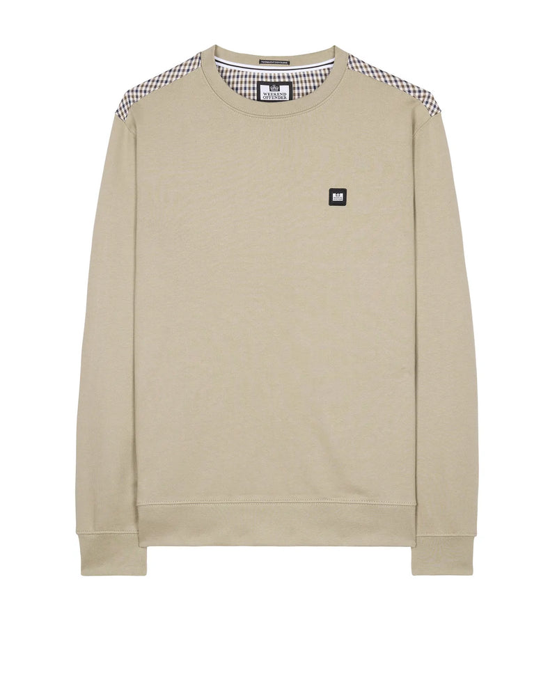 Weekend Offender House Check Detail Badge Sweat Cusco - BARK