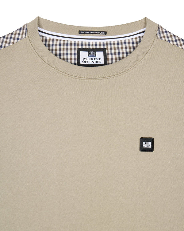Weekend Offender House Check Detail Badge Sweat Cusco - BARK
