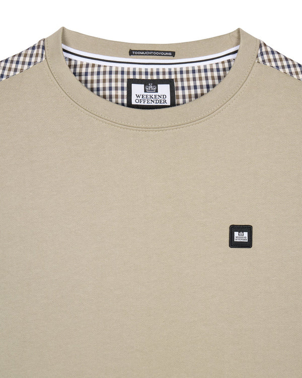 Weekend Offender House Check Detail Badge Sweat Cusco - BARK