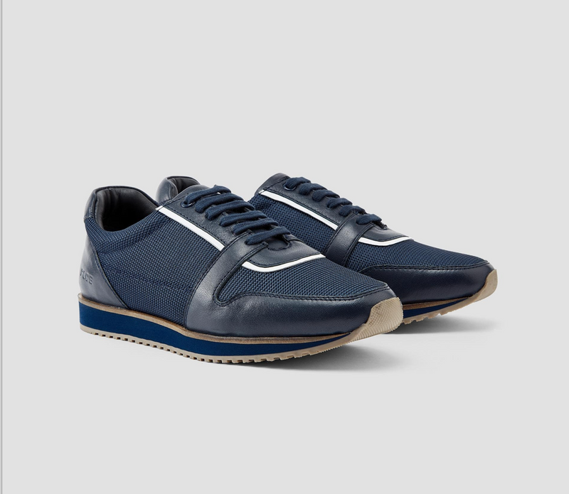 883 Police Sylas mens Sneaker Trainers in Navy Blue