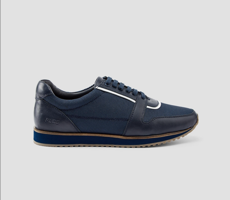 883 Police Sylas mens Sneaker Trainers in Navy Blue