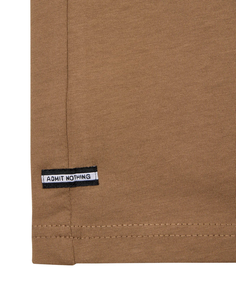 Weekend Offender Nylon Check Detail Tee Diaz CARAMEL