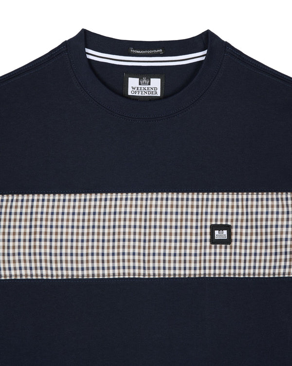 Weekend Offender House Check Panel Tee Kings Canyon NAVY