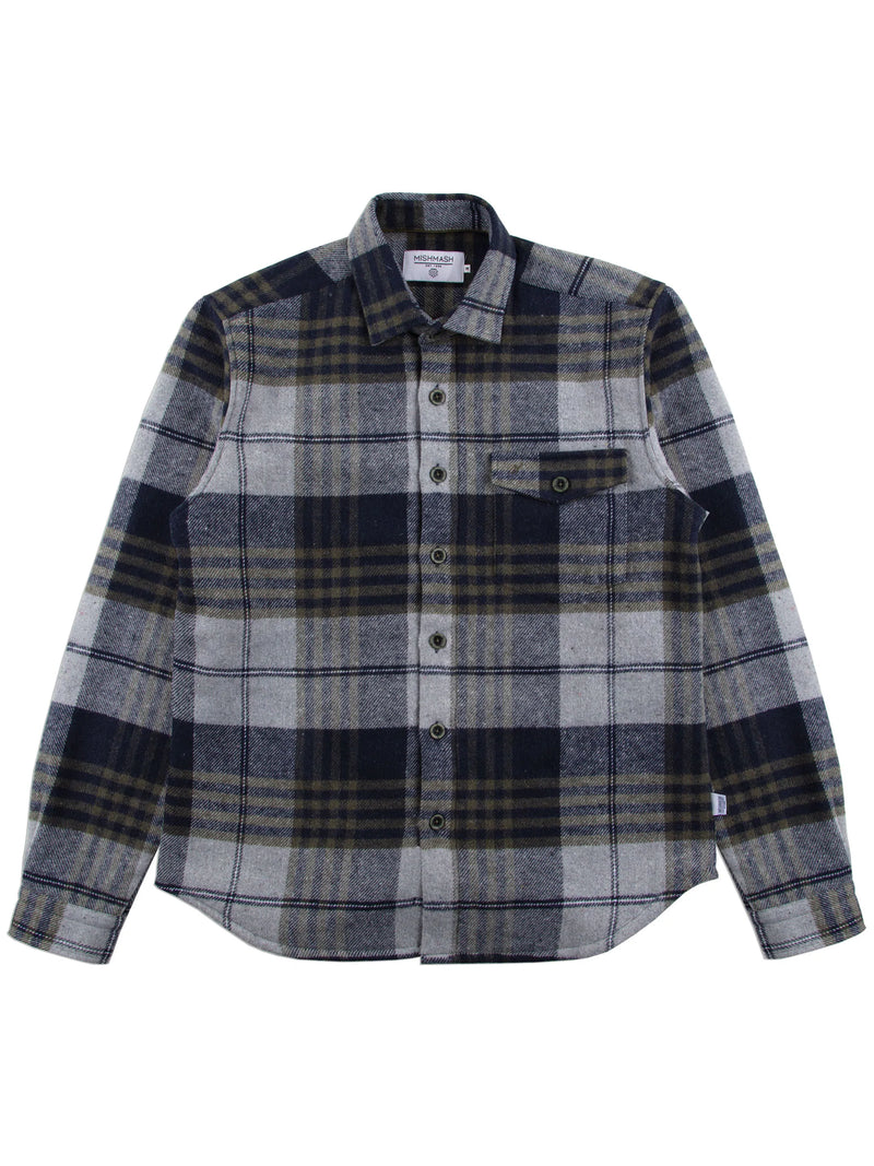 Mish Mash REGULAR FIT VERGLAS NAVY/KHAKI QUILTED CHECK