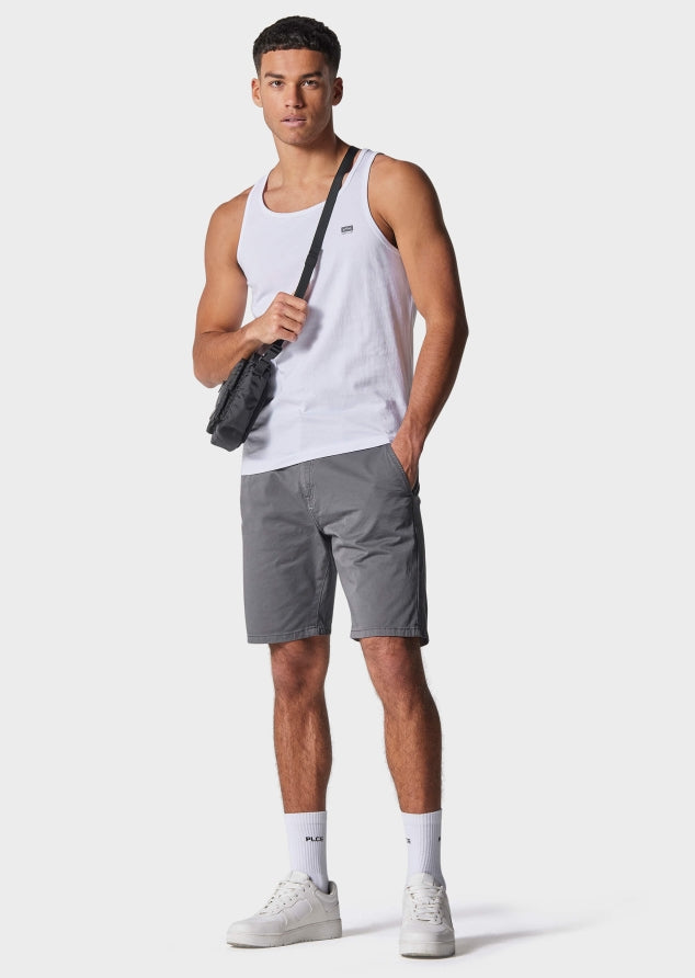 883 Police Gradini Chino Shorts LIGHT GREY