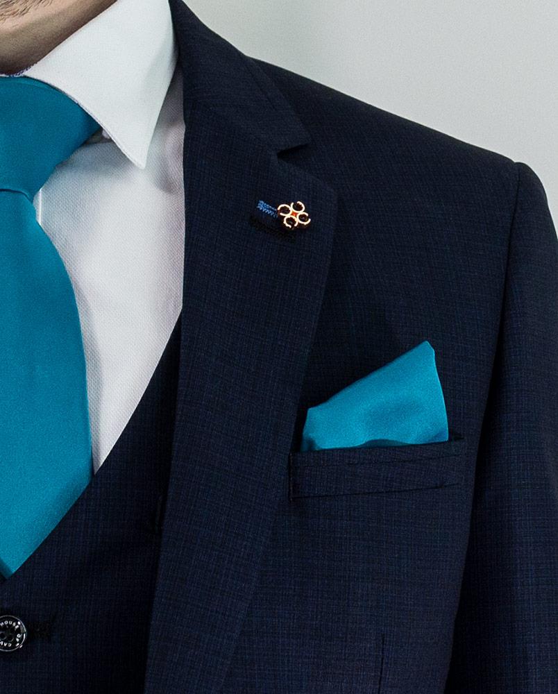 HOUSE OF CAVANI Seeba Slim Fit Blazer in Navy Blue
