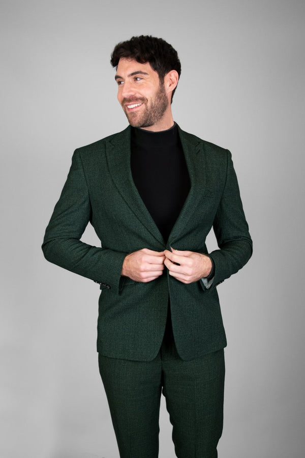 HOUSE OF CAVANI Caridi Slim Fit Blazer - Olive Green