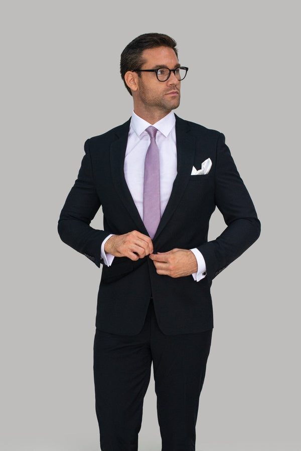 HOUSE OF CAVANI Marco Slim Fit Suit Blazer - BLACK