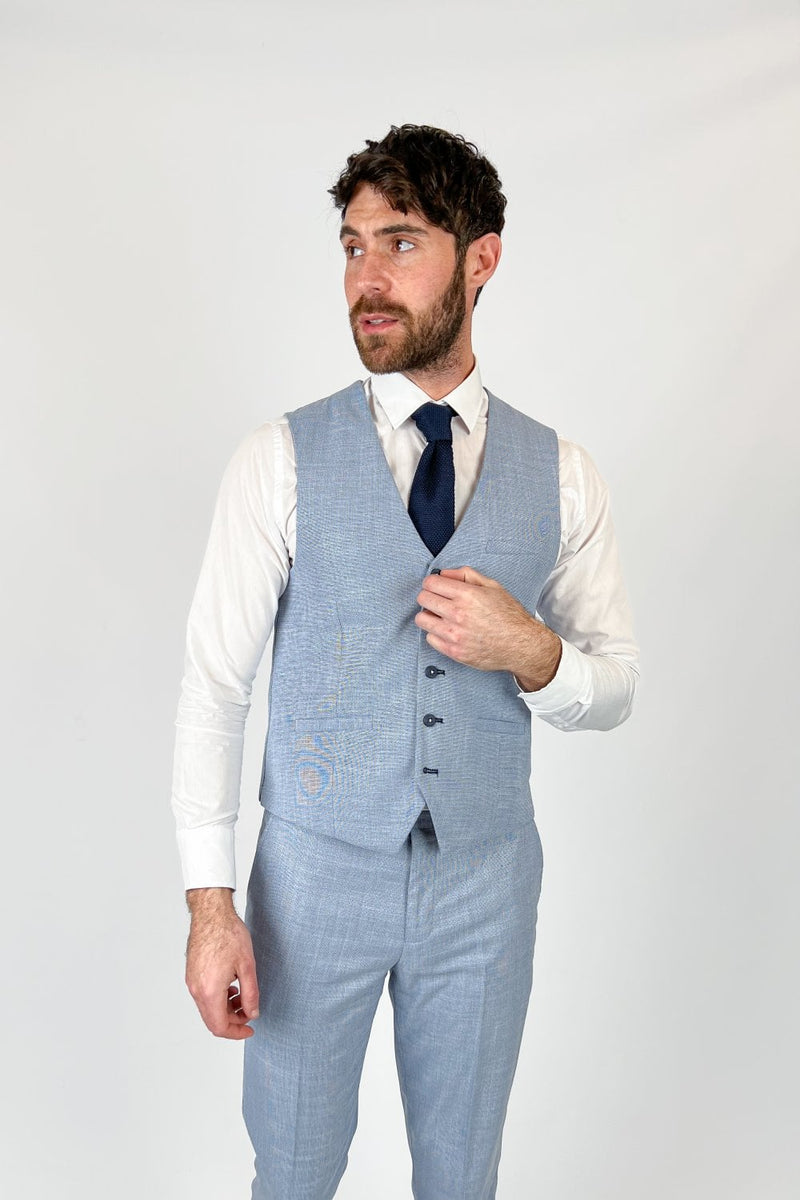 House of Cavani Miami collection SKY Blue - Waistcoat